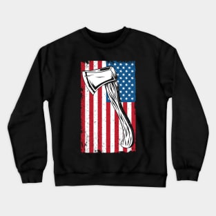 Axe throwing usa Crewneck Sweatshirt